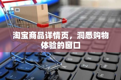 淘宝商品详情页，洞悉购物体验的窗口
