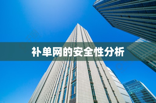 补单网的安全性分析