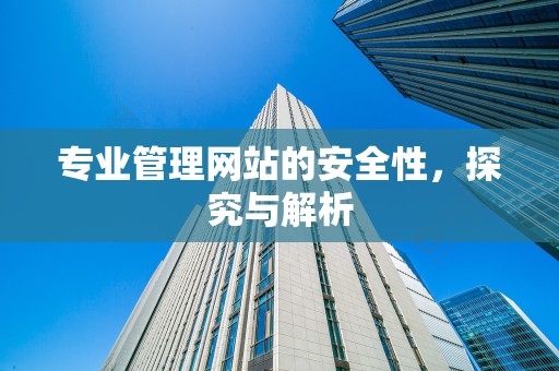 专业管理网站的安全性，探究与解析