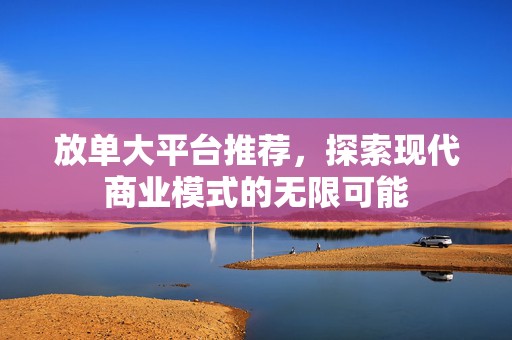 放单大平台推荐，探索现代商业模式的无限可能