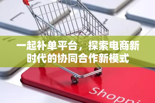 一起补单平台，探索电商新时代的协同合作新模式