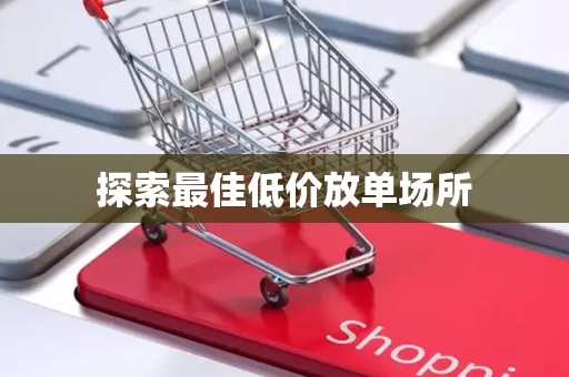 探索最佳低价放单场所
