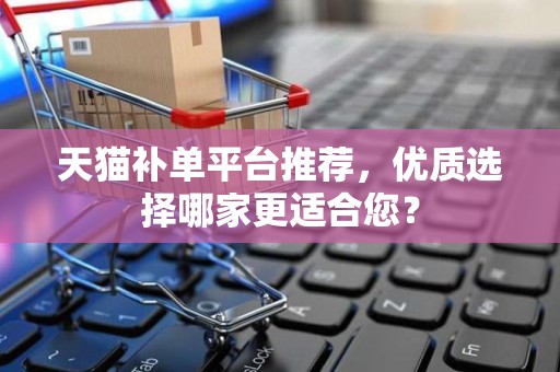 天猫补单平台推荐，优质选择哪家更适合您？