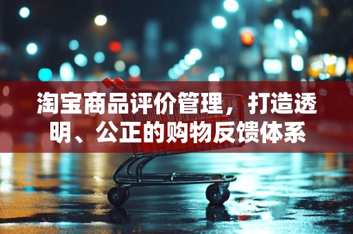 淘宝商品评价管理，打造透明、公正的购物反馈体系