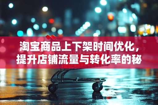 淘宝商品上下架时间优化，提升店铺流量与转化率的秘籍
