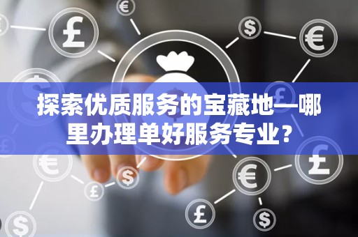 探索优质服务的宝藏地—哪里办理单好服务专业？