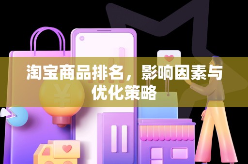 淘宝商品排名，影响因素与优化策略