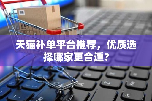 天猫补单平台推荐，优质选择哪家更合适？