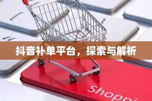 抖音补单平台，探索与解析