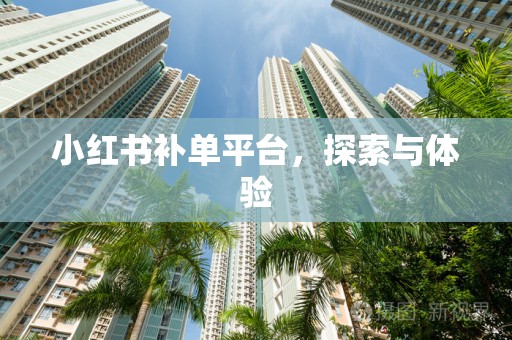 小红书补单平台，探索与体验