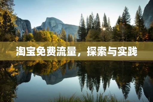 淘宝免费流量，探索与实践