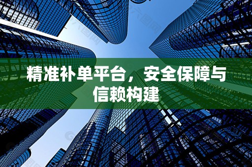 精准补单平台，安全保障与信赖构建