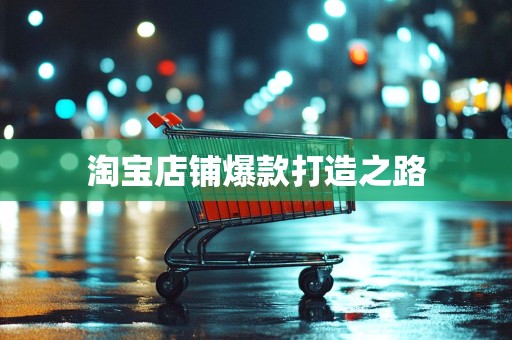 淘宝店铺爆款打造之路