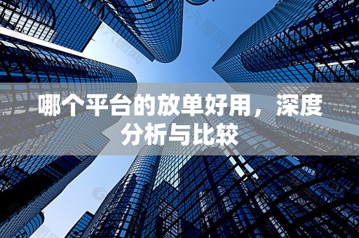 哪个平台的放单好用，深度分析与比较