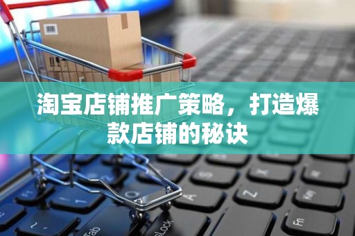 淘宝店铺推广策略，打造爆款店铺的秘诀