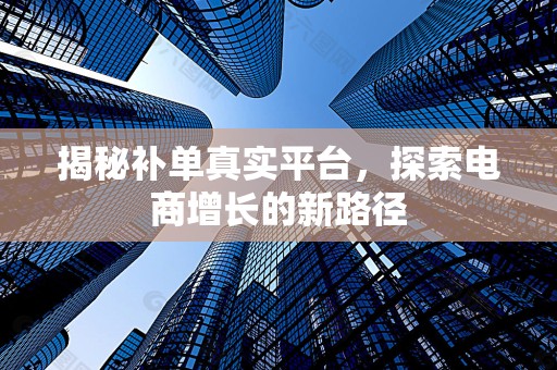 揭秘补单真实平台，探索电商增长的新路径