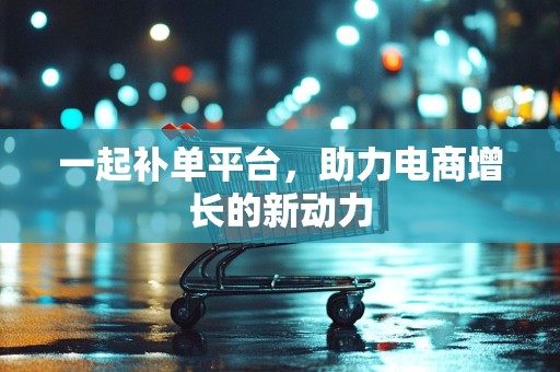 一起补单平台，助力电商增长的新动力
