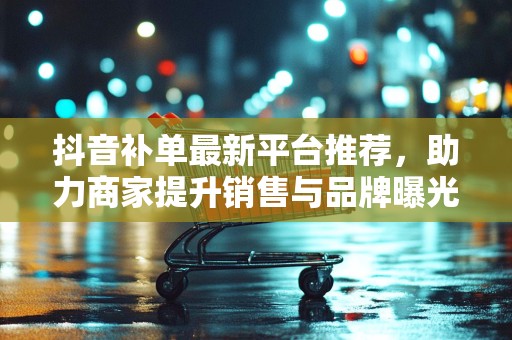 抖音补单最新平台推荐，助力商家提升销售与品牌曝光