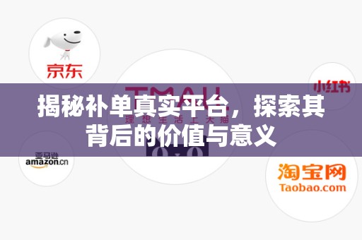 揭秘补单真实平台，探索其背后的价值与意义
