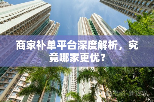 商家补单平台深度解析，究竟哪家更优？