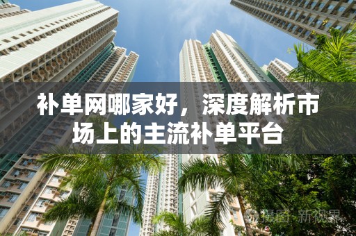 补单网哪家好，深度解析市场上的主流补单平台