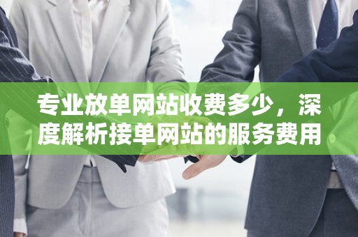 专业放单网站收费多少，深度解析接单网站的服务费用与运营模式