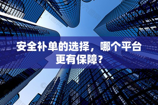 安全补单的选择，哪个平台更有保障？