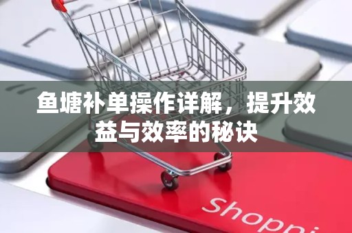 鱼塘补单操作详解，提升效益与效率的秘诀