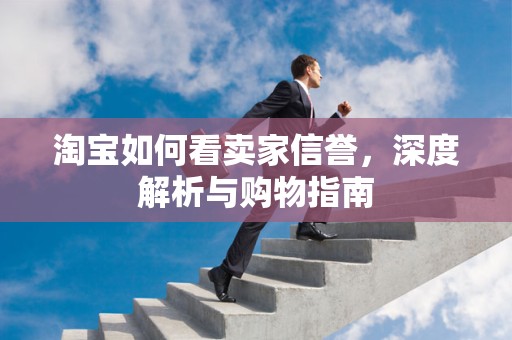 淘宝如何看卖家信誉，深度解析与购物指南