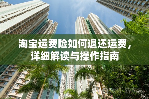 淘宝运费险如何退还运费，详细解读与操作指南