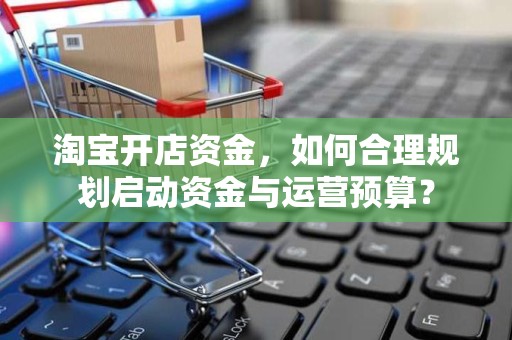 淘宝开店资金，如何合理规划启动资金与运营预算？