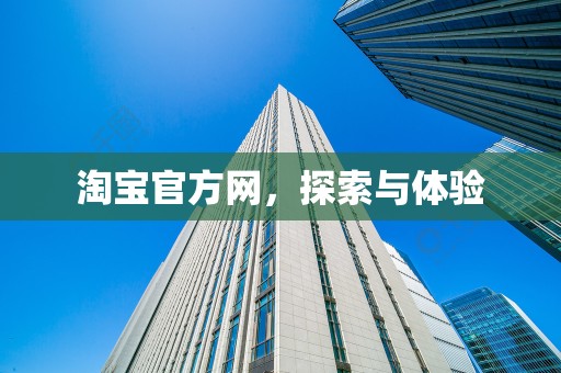 淘宝官方网，探索与体验