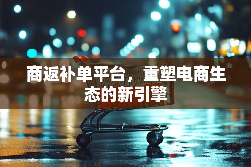 商返补单平台，重塑电商生态的新引擎