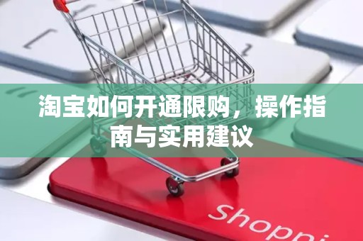 淘宝如何开通限购，操作指南与实用建议