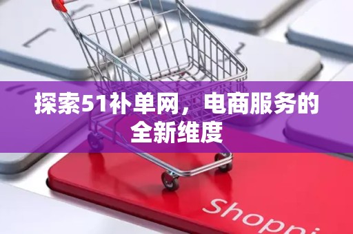 探索51补单网，电商服务的全新维度