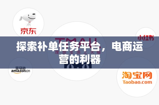 探索补单任务平台，电商运营的利器