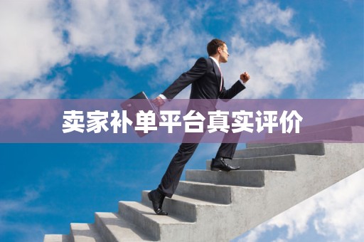 卖家补单平台真实评价