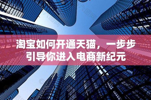 淘宝如何开通天猫，一步步引导你进入电商新纪元