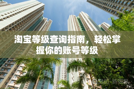 淘宝等级查询指南，轻松掌握你的账号等级