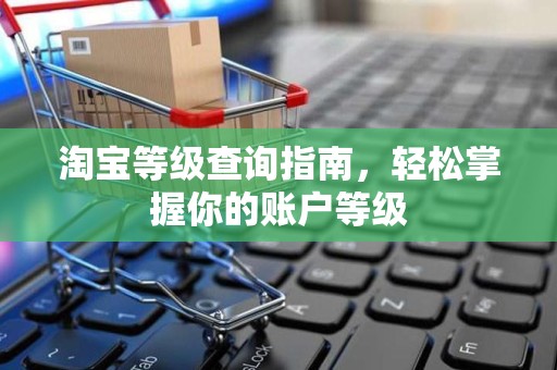 淘宝等级查询指南，轻松掌握你的账户等级