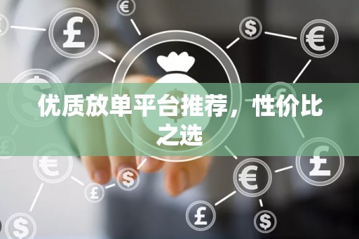 优质放单平台推荐，性价比之选