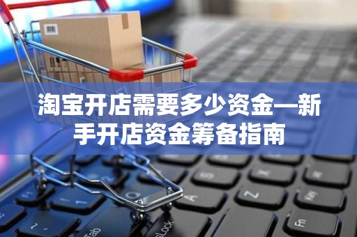 淘宝开店需要多少资金—新手开店资金筹备指南