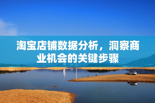 淘宝店铺数据分析，洞察商业机会的关键步骤