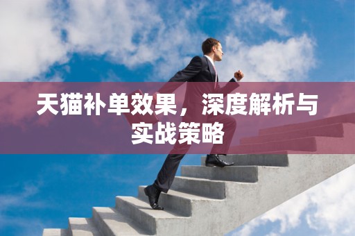 天猫补单效果，深度解析与实战策略