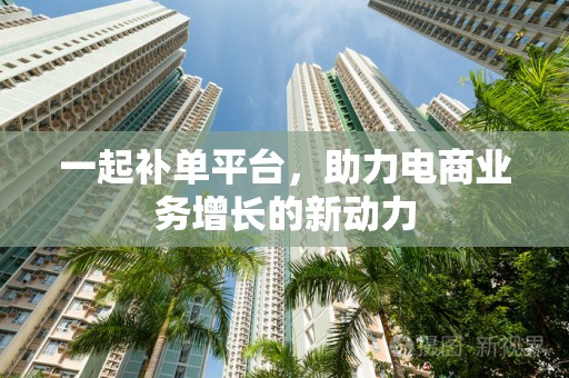 一起补单平台，助力电商业务增长的新动力