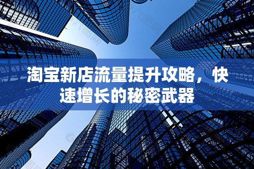 淘宝新店流量提升攻略，快速增长的秘密武器