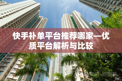 快手补单平台推荐哪家—优质平台解析与比较