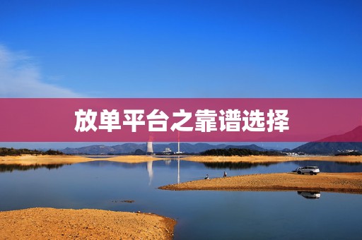 放单平台之靠谱选择