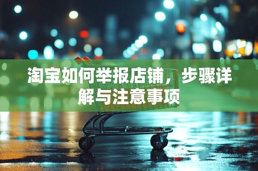 淘宝如何举报店铺，步骤详解与注意事项