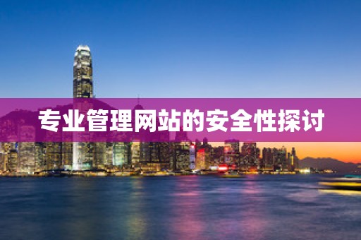 专业管理网站的安全性探讨
